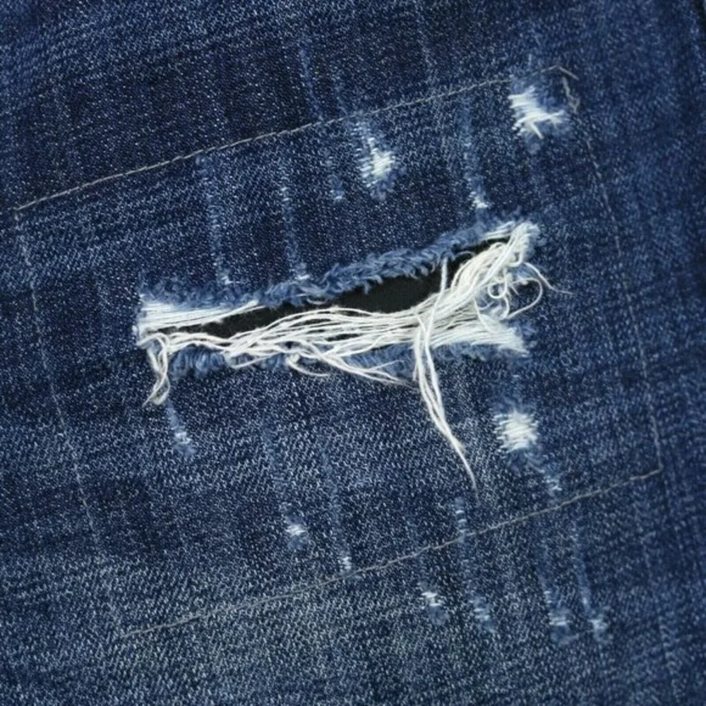 American‎ Eagle Slim Straight Jeans Destroyed Distressed 29 x 30